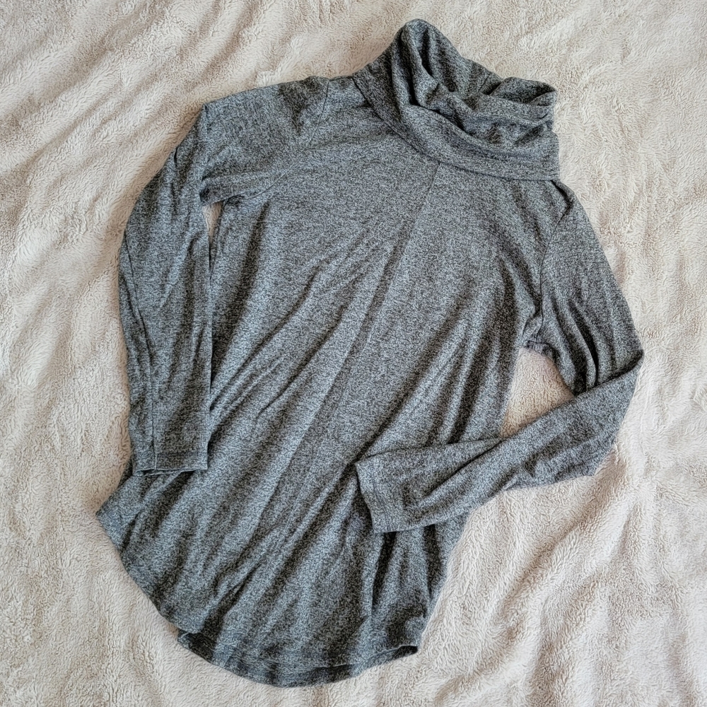 Grey Cowl Neck Sweater
